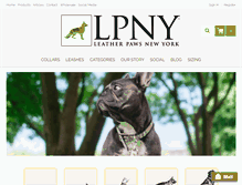 Tablet Screenshot of leatherpaws.com